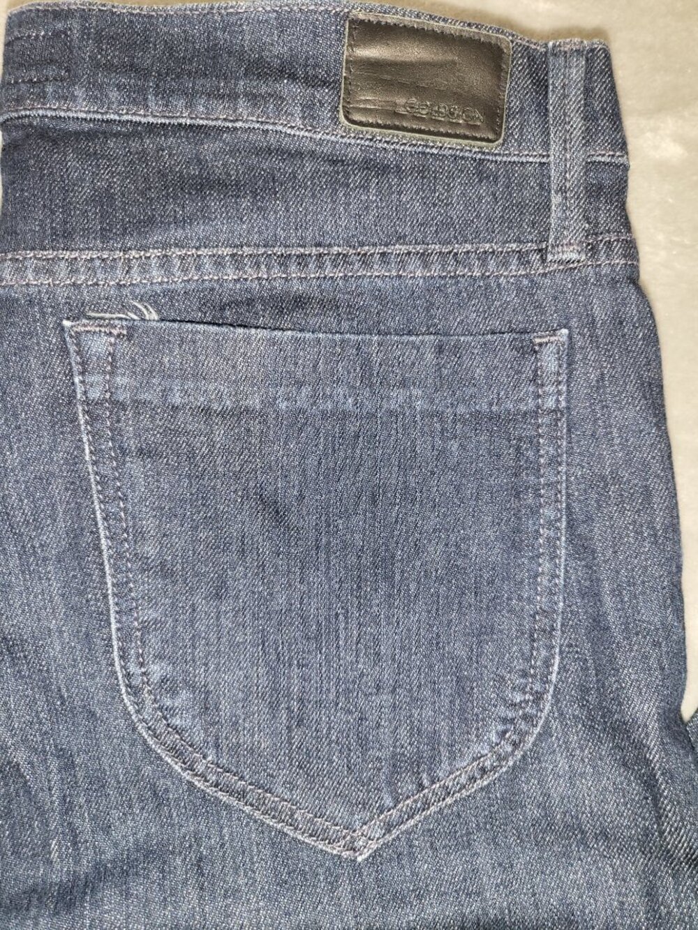 Goldsign Blue Wide Leg Trouser Jeans Women's Size 30 Made in USA Premium Denim - Picture 9 of 10